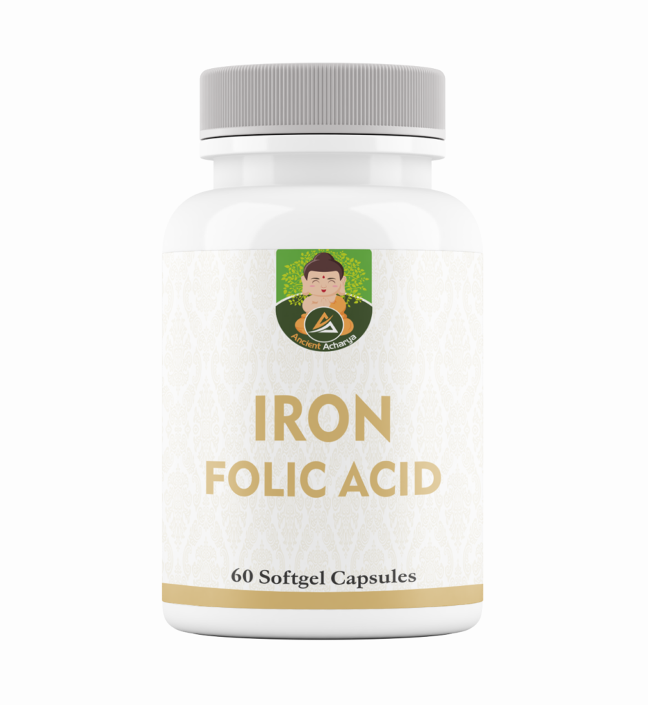 Iron Folic Acid Softgel Capsules Ayurvedic Junction